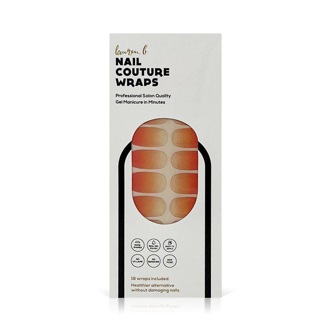 Apricot Gradient Gel Nail Wrap