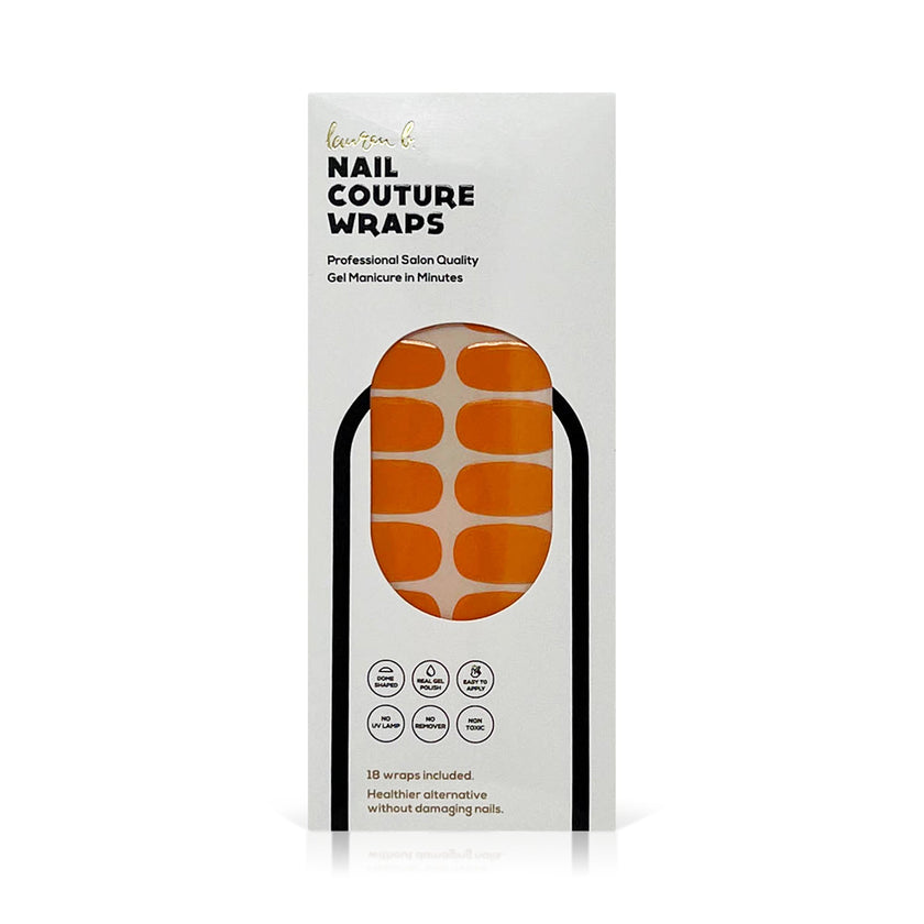 Apricot Solid Gel Nail Wrap