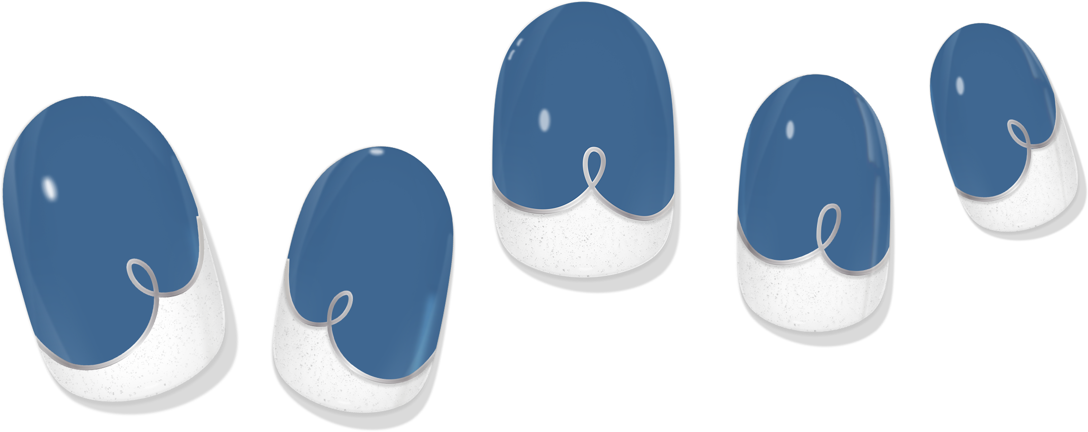 COLOR CHANGE Malibu Coastline Cobalt Gel Nail Wrap