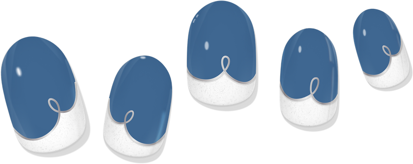 COLOR CHANGE Malibu Coastline Cobalt Gel Nail Wrap