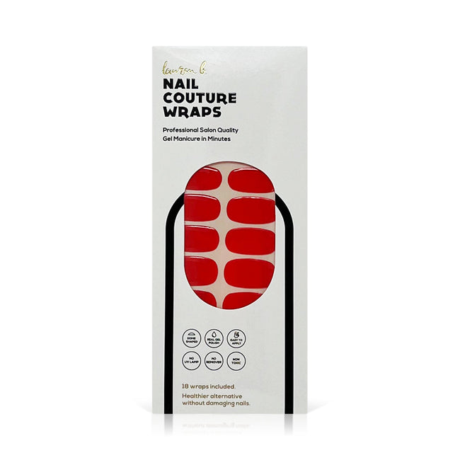 Red Solid Gel Nail Wrap