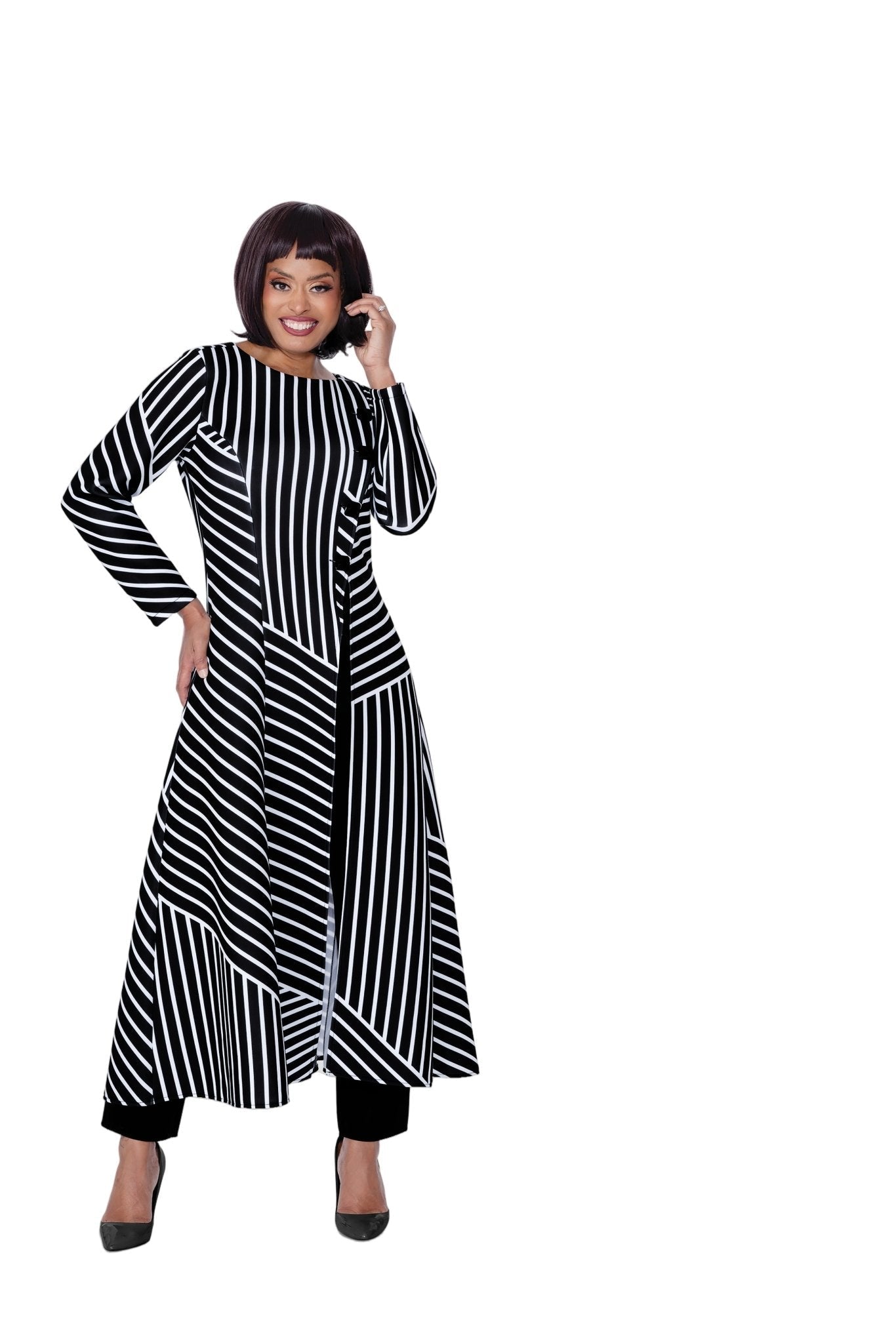 Designer Stripes Pantset by Stellar Looks