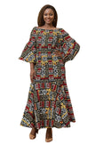 Be Bold In Batik Maxi Dress by Studio EY