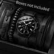 4/5PCS Fashion Men Watches Casual Male's Quartz Watch Bracelets Set Relogio Masculino Reloj Hombre（Without Box）