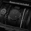 4/5PCS Fashion Men Watches Casual Male's Quartz Watch Bracelets Set Relogio Masculino Reloj Hombre（Without Box）