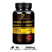 4-in-1 Supplement with Turmeric, Garlic, Ginger Root and Black Pepper - for Joint, Digestive and Immune Support