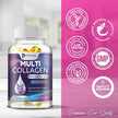 Multiple Collagen Complex - Type I, II, III, V, X, Grass Fed and Non-GMO Hydrolyzed Collagen Peptide Supplement