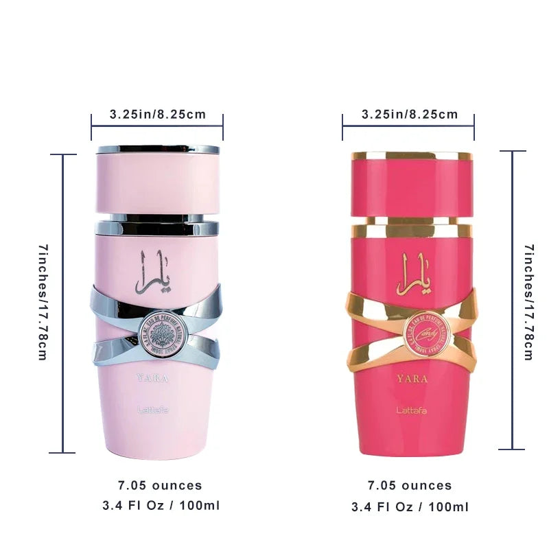 100ML Original Yara Women's Eau De Perfume Body Spray High Quality Men's Cologne Elegant Fragrance Longlasting Floral Scent Gift