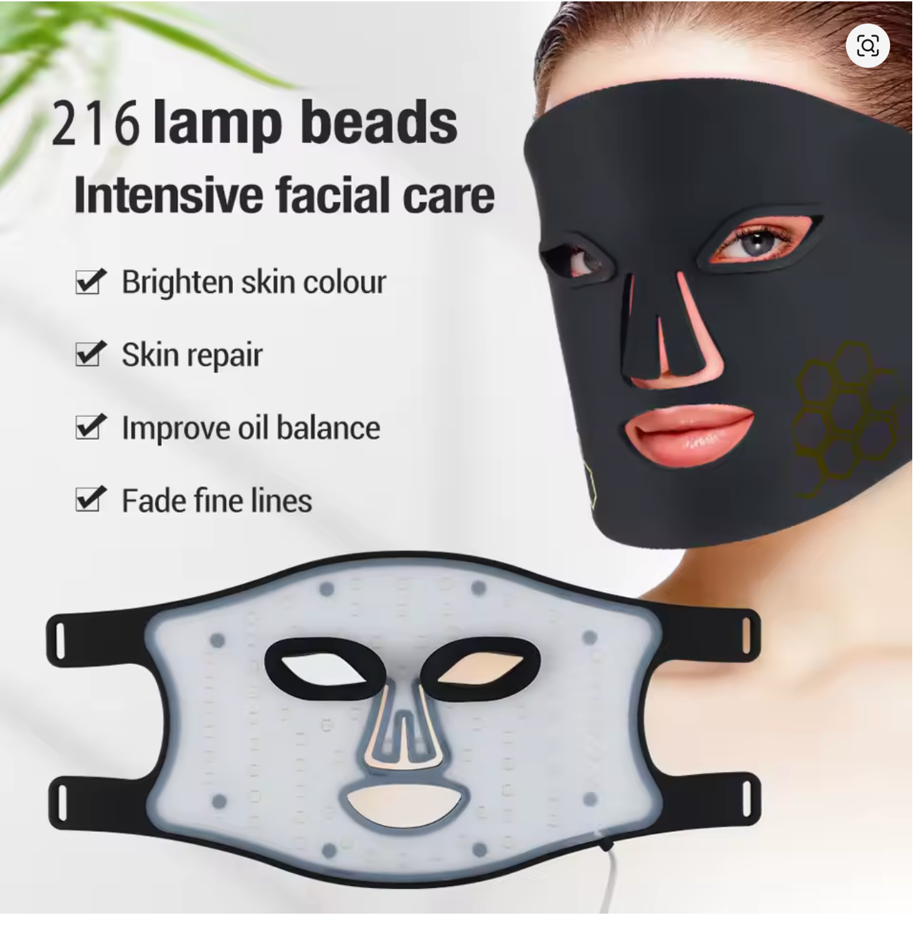 Radiant Rose Red Light Beauty Mask