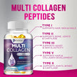 Multiple Collagen Complex - Type I, II, III, V, X, Grass Fed and Non-GMO Hydrolyzed Collagen Peptide Supplement