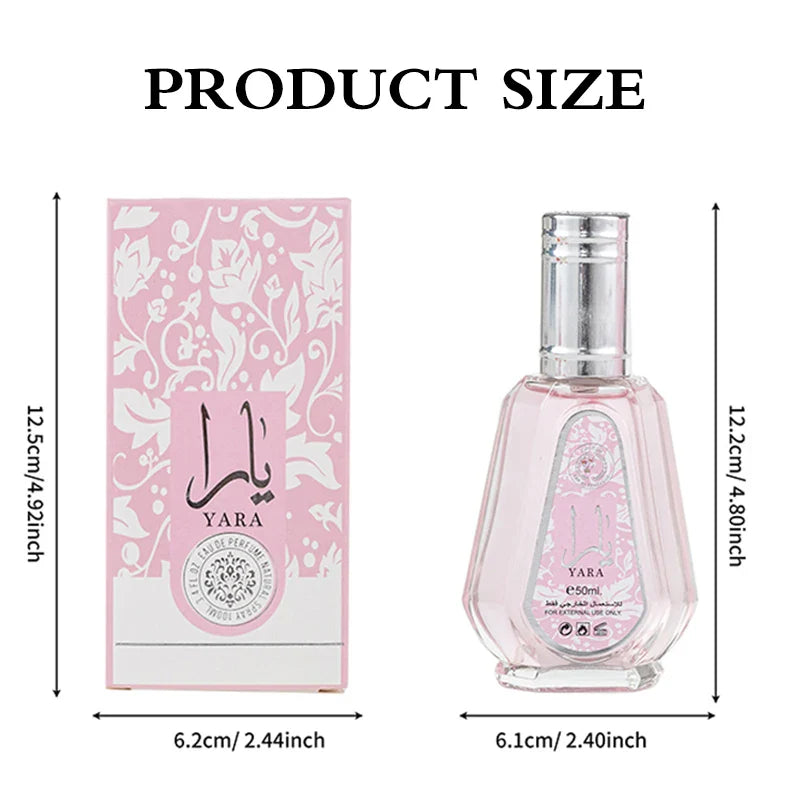 100ML Original Yara Women's Eau De Perfume Body Spray High Quality Men's Cologne Elegant Fragrance Longlasting Floral Scent Gift