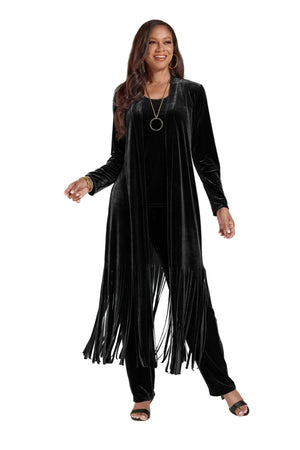 Beyond the Fringe Velvet Pantset by Studio EY