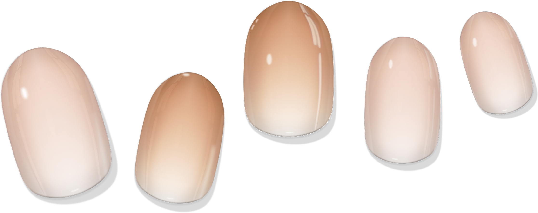 Nude Gradient Gel Nail Wrap