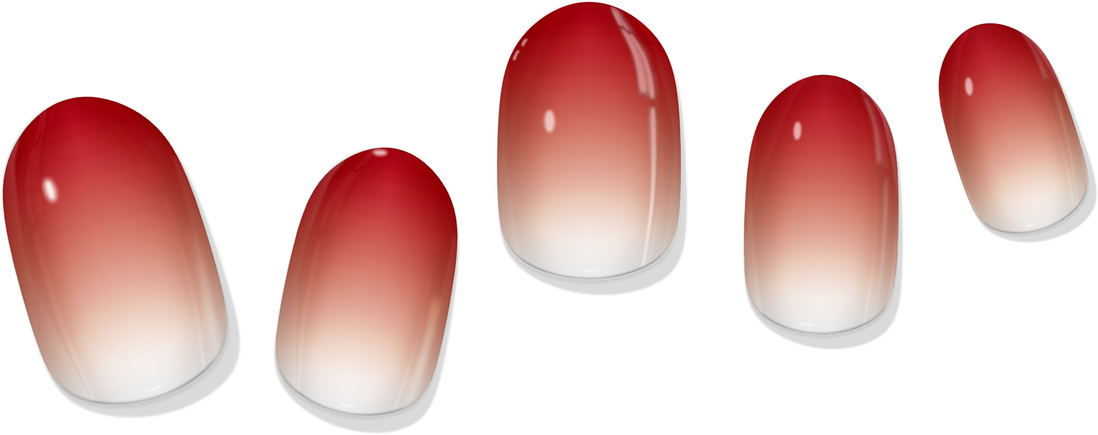 Apricot Gradient Gel Nail Wrap