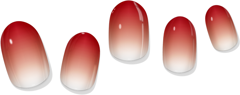 Apricot Gradient Gel Nail Wrap