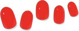 Red Solid Gel Nail Wrap