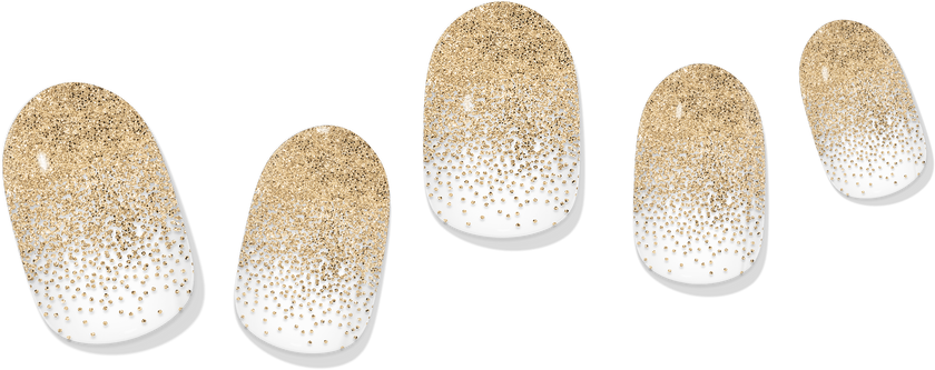 Gold Dusted Gel Nail Wrap